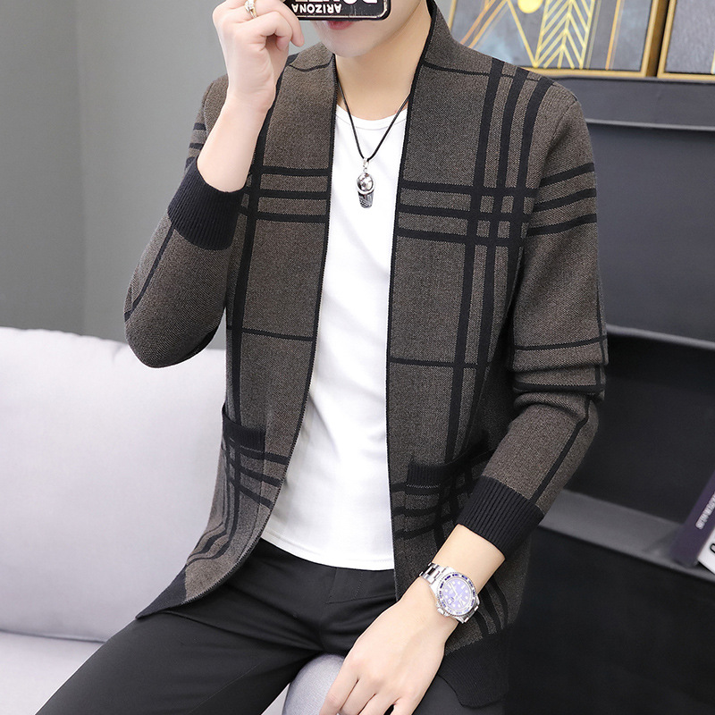 2021 New Spring and Autumn Men&#039;s Sweater Men&#039;s Sweater Casual Sweater Men&#039;s Cardigan Stand Collar Men&#039;s Coat Fashion