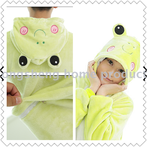 Boys and girls, autumn and winter pajamas, flannels, flannels, and flannel cartoon animals play Onesies pajamas