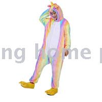 Boys and girls, autumn and winter pajamas, flannels, flannels, and flannel cartoon animals play Onesies pajamas