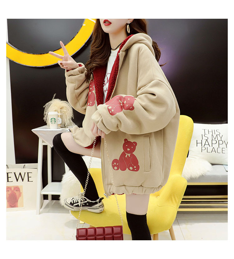 Faux Lamb Velvet Coat for Women Fleece-Lined Thickened Autumn and Winter Loose Western Style Korean Style Sense of Design Double-Sided Cardigan Sweater for Women Faux Lamb Velvet Coat for Women Fleece-Lined Thickened Autumn and Winter Loose Western Style Korean Style Sense of Design Double-Sided Cardigan Sweater for Women