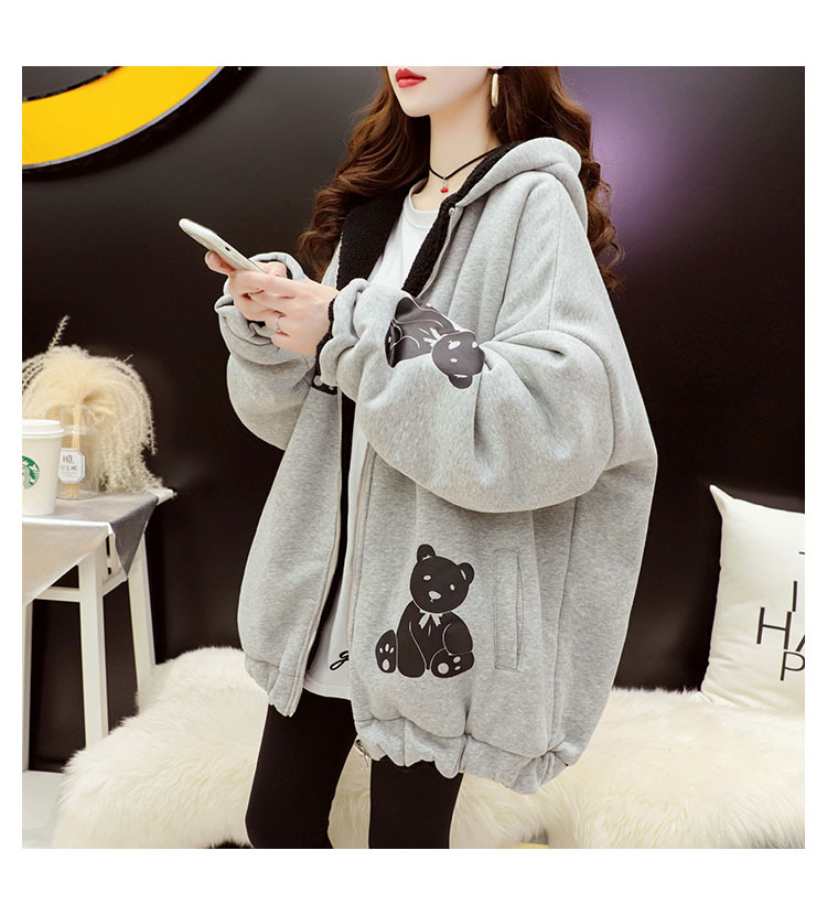 Faux Lamb Velvet Coat for Women Fleece-Lined Thickened Autumn and Winter Loose Western Style Korean Style Sense of Design Double-Sided Cardigan Sweater for Women Faux Lamb Velvet Coat for Women Fleece-Lined Thickened Autumn and Winter Loose Western Style Korean Style Sense of Design Double-Sided Cardigan Sweater for Women