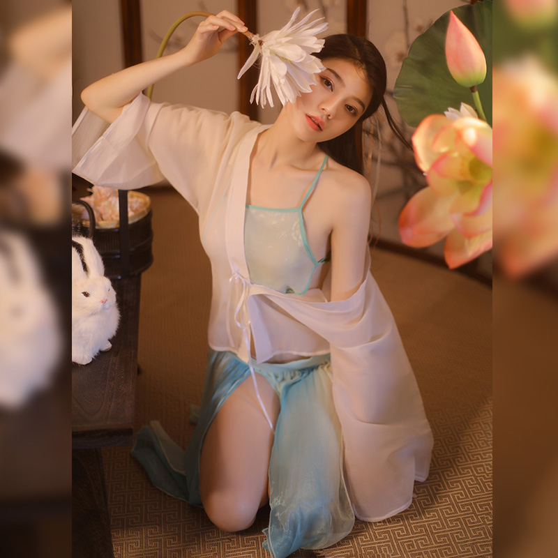 Dananshu Sexy Lingerie Artificial Silk Camisole Nightdress Lace Sexy Pajamas Dananshu Sexy Lingerie Artificial Silk Camisole Nightdress Lace Sexy Pajamas