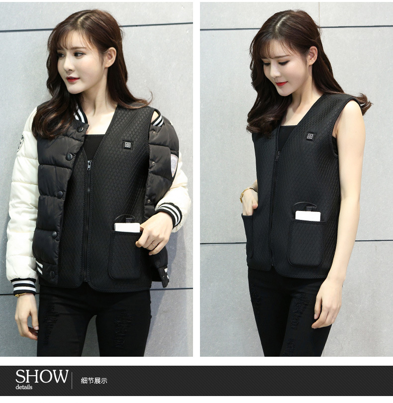 starts up in the school Intelligent electric heating vest heating vest heating vest whole body clothes men and women