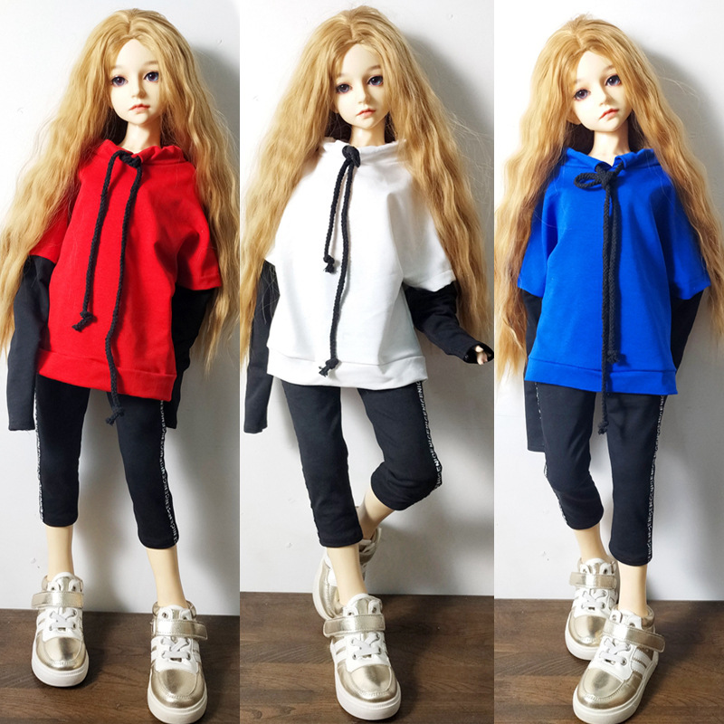 BJD SD Doll Doll Clothes Fashion Accessories 3 46 Three Four Six Points Doll Clothes Cotton Man Women&#039;s Sweater Pants Suit in Stock