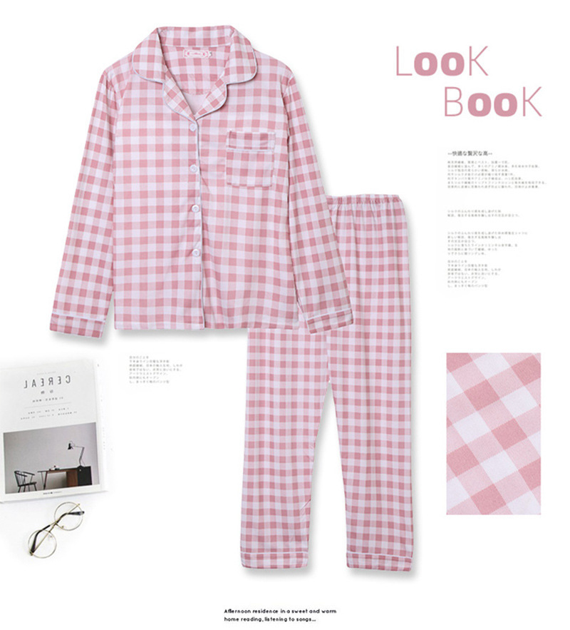 202 New Pajamas Women's Autumn and Winter Long Sleeves Lapel Suit Trousers Cardigan Casual Air Conditioning Clothes Homewear Ins 202 New Pajamas Women's Autumn and Winter Long Sleeves Lapel Suit Trousers Cardigan Casual Air Conditioning Clothes Homewear Ins
