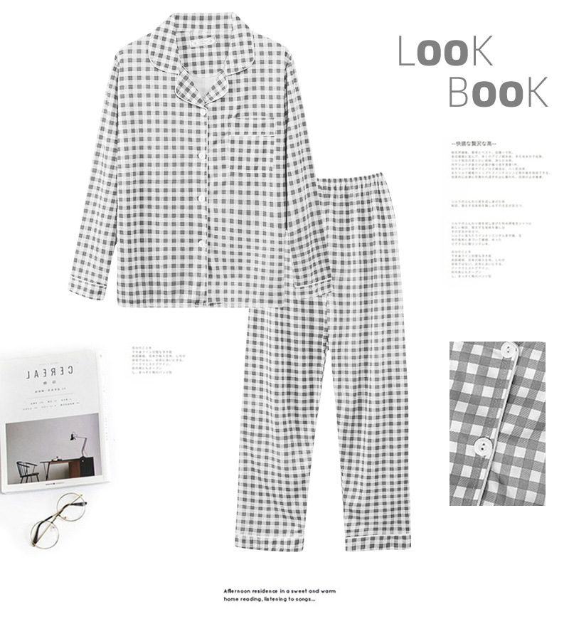 202 New Pajamas Women's Autumn and Winter Long Sleeves Lapel Suit Trousers Cardigan Casual Air Conditioning Clothes Homewear Ins 202 New Pajamas Women's Autumn and Winter Long Sleeves Lapel Suit Trousers Cardigan Casual Air Conditioning Clothes Homewear Ins