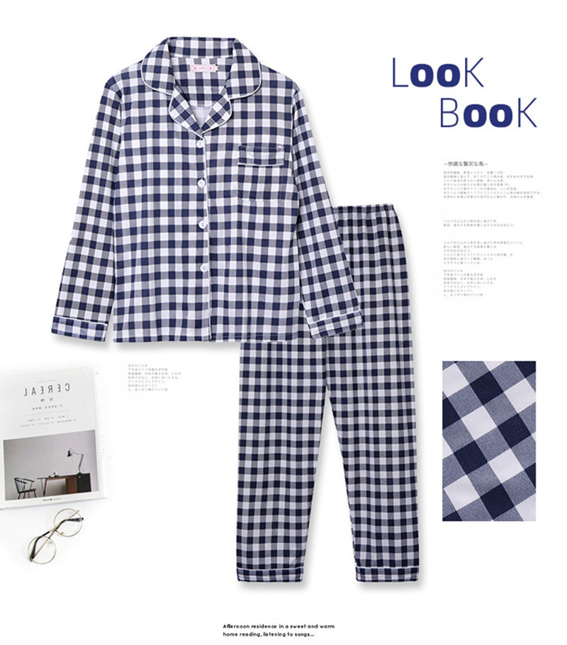 202 New Pajamas Women's Autumn and Winter Long Sleeves Lapel Suit Trousers Cardigan Casual Air Conditioning Clothes Homewear Ins 202 New Pajamas Women's Autumn and Winter Long Sleeves Lapel Suit Trousers Cardigan Casual Air Conditioning Clothes Homewear Ins