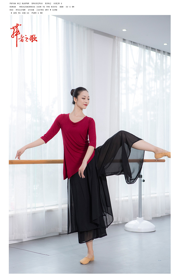 Adult Dance Top Women's Body Art Examination Square Dance Performance Clothes Yoga Clothes Classical Dance Clothes Adult Dance Top Women's Body Art Examination Square Dance Performance Clothes Yoga Clothes Classical Dance Clothes