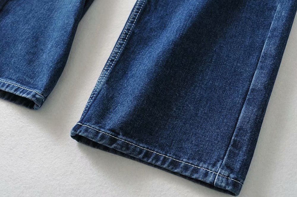 Summer New European and American women's fashion wash work clothes loose wide-leg pants jeans K4016 Summer New European and American women's fashion wash work clothes loose wide-leg pants jeans K4016