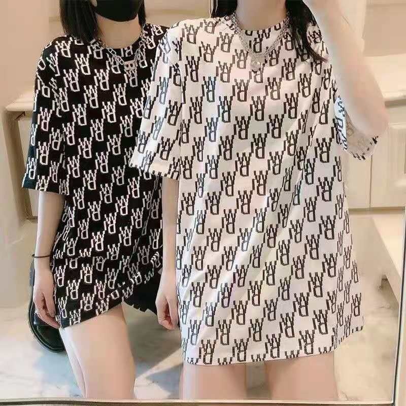 Letter Printed T-shirt Hong Kong Style Clothes 2021 Summer New Women&#039;s Fashion Ins Trendy Tops Loose Casual Short Sleeve