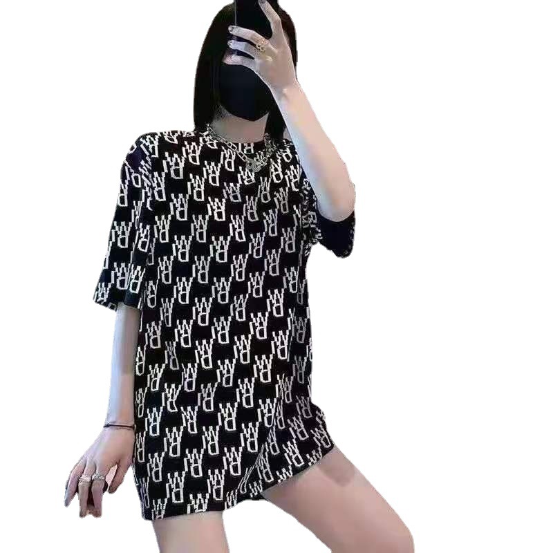 Letter Printed T-shirt Hong Kong Style Clothes 2021 Summer New Women&#039;s Fashion Ins Trendy Tops Loose Casual Short Sleeve