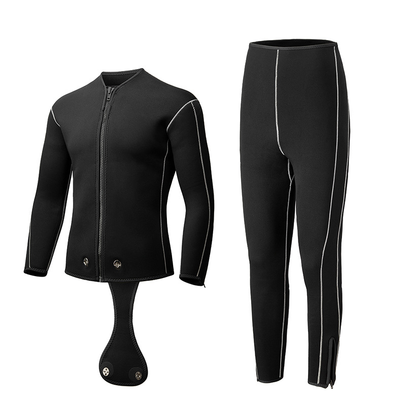 As a result, 3MM camouflage fishing wetsuit split wetsuit for men and women warm and cold clothes semi-dry types