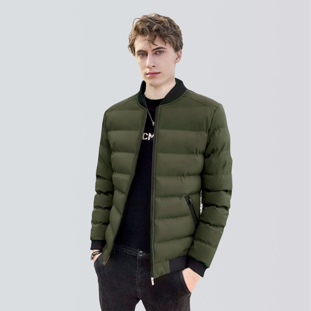 Men's Cotton Clothes Men's Clothing Winter Clothing Coat Trend Casual Cotton-Padded Clothes Men's Cotton Jacket Short Warm Fashion Sports Cotton Jacket
