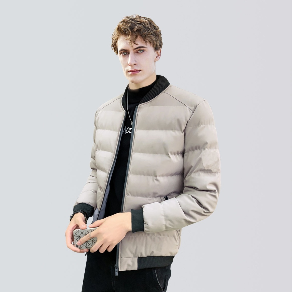 Men's Cotton Clothes Men's Clothing Winter Clothing Coat Trend Casual Cotton-Padded Clothes Men's Cotton Jacket Short Warm Fashion Sports Cotton Jacket