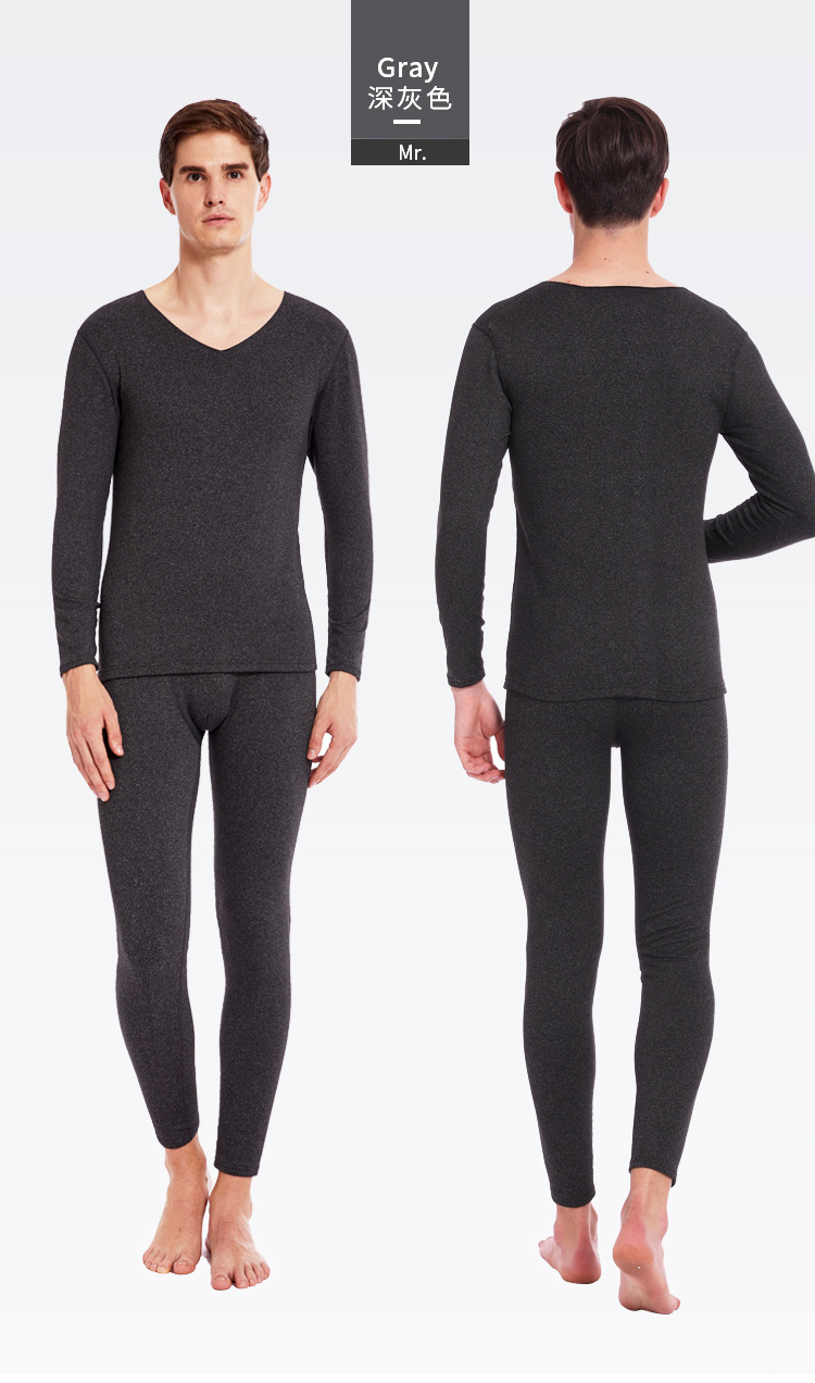 Factory Direct Sales Constant Temperature 37 Degrees Autumn and Winter Seamless Thermal Underwear Suit Autumn Clothes Long Pants Seamless Men Brushed