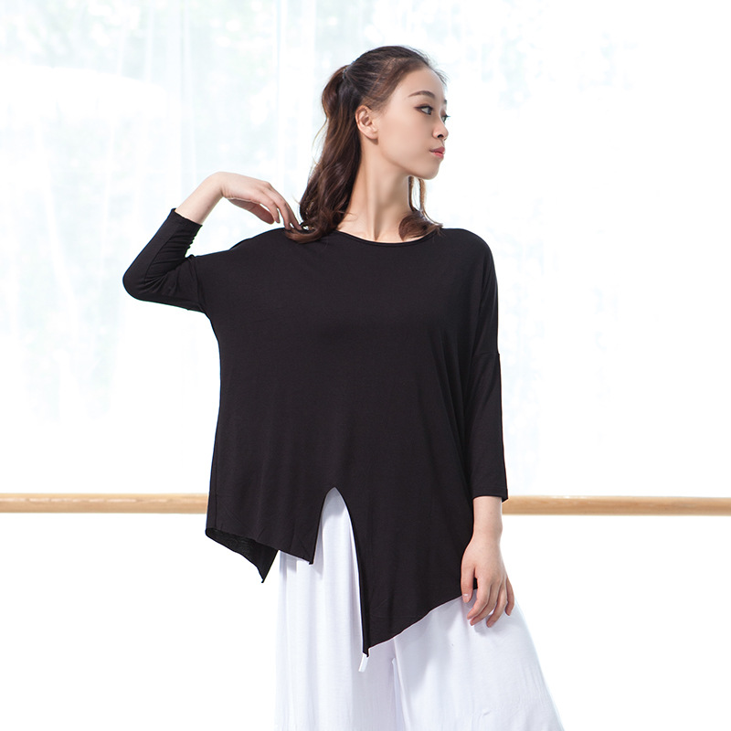 Costume Modern Dance Practice Clothes Men&#039;s and Women&#039;s Jazz Latin Ballet Performance Costume Elegant Large Split Top