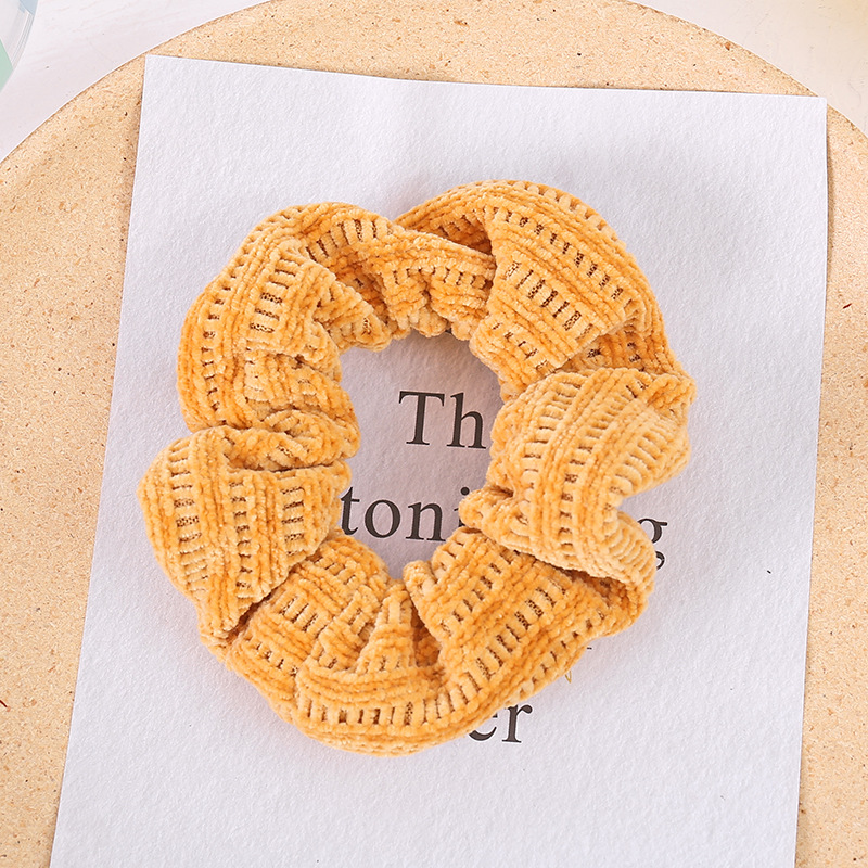Korean Internet Celebrity Hand-Woven Large Intestine Hair Band Simple Knitting Head Rope for Women Pure Color Minimal Versatile Headdress Flower Korean Internet Celebrity Hand-Woven Large Intestine Hair Band Simple Knitting Head Rope for Women Pure Color Minimal Versatile Headdress Flower