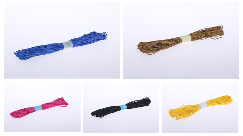 The manufacturer directly supplying 30 meters of color twin-strand paper rope DIY manual weaving materials with a large number of craft knitting The manufacturer directly supplying 30 meters of color twin-strand paper rope DIY manual weaving materials with a large number of craft knitting