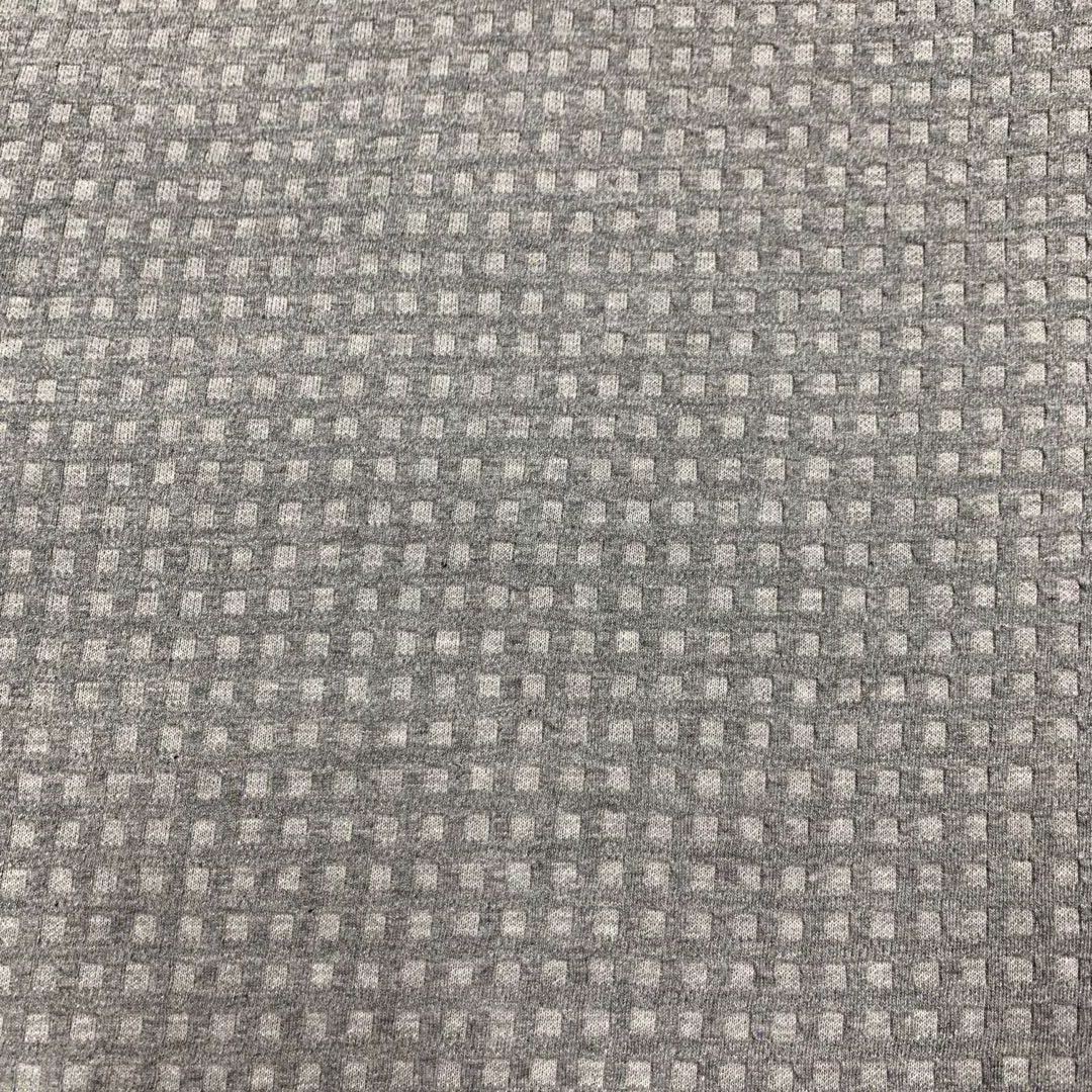 Manufacturers Supply CVC Heather Gray Large Plaid Waffle T-shirt Pajamas Knitted Fabric