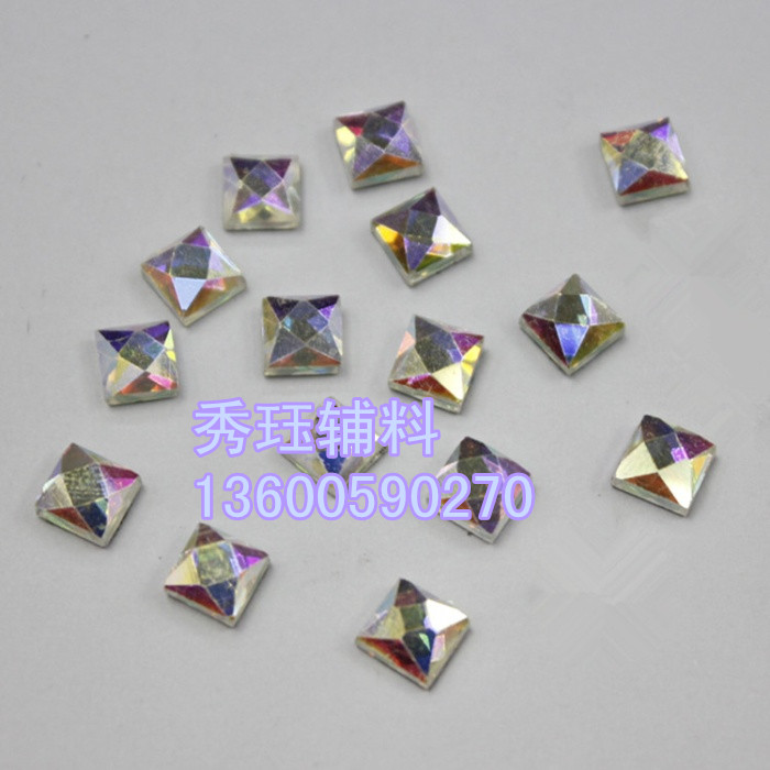 We Affirmative 4*4 plane shaped diamond jewelry accessories of garment accessories