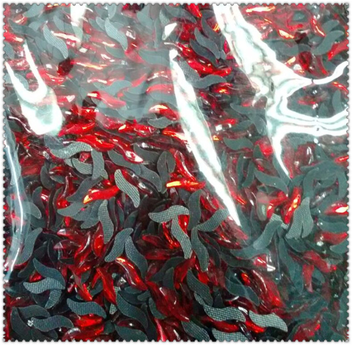 Double sided shaped diamond S shaped red mobile phone DIY garment accessories Double sided shaped diamond S shaped red mobile phone DIY garment accessories