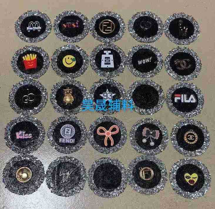 Clothing Label Badge Garment Accessories Pocket Diamond Sticker Cool Dress up Drill Frame Factory Direct Sales Internet Hot