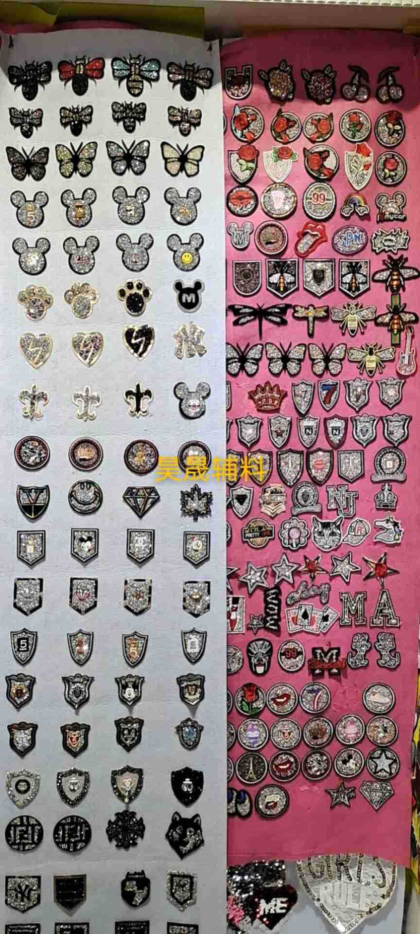 Clothing Label Badge Garment Accessories Pocket Diamond Sticker Cool Dress up Drill Frame Factory Direct Sales Internet Hot