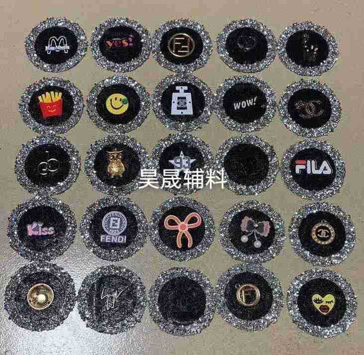 Clothing Label Badge Garment Accessories Pocket Diamond Sticker Cool Dress up Drill Frame Factory Direct Sales Internet Hot