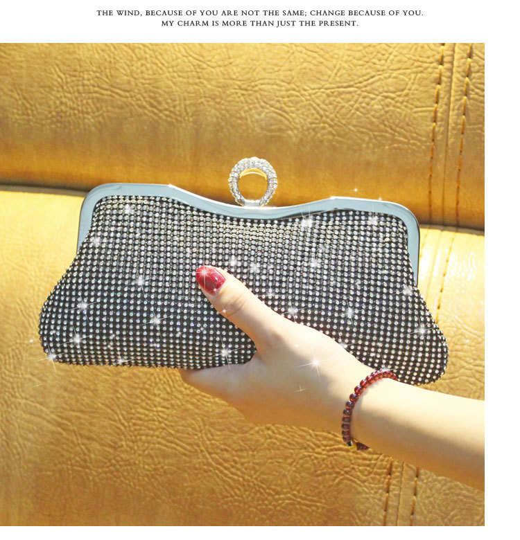 Ring wan yan bao Diamond Clutch Diamond Banquet Bag Dress Garment Bag Women's Handbag Crossbady Handbag 064 Ring wan yan bao Diamond Clutch Diamond Banquet Bag Dress Garment Bag Women's Handbag Crossbady Handbag 064