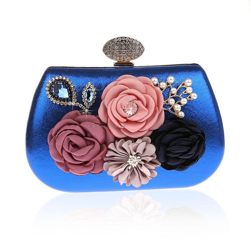 Amazon Hot Sale Diamond Decals Hand-Held Women&#039;s Bag Wedding Bride Dress Garment Bag Dinner Evening Bag