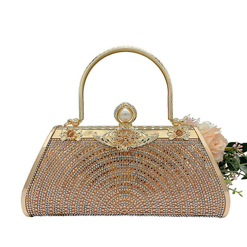 Fine Diamond Tunnel Fashion Evening Bag Dinner Bag Bridal Bag Banquet Ladies Bag Dress Garment Bag