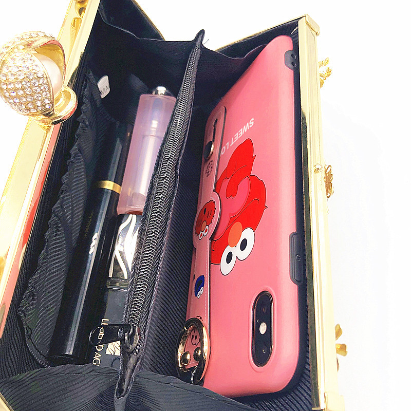 Fine Diamond Tunnel Fashion Evening Bag Dinner Bag Bridal Bag Banquet Ladies Bag Dress Garment Bag