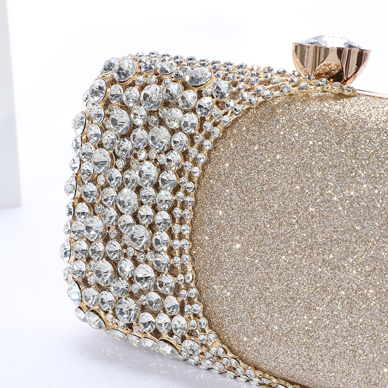 Internet Celebrity Diamond Evening Bag Women&#039;s Hand Holding Dress Garment Bag Disco Dancing Shiny Ladies Banquet Cheongsam Handbag Cosmetic Bag