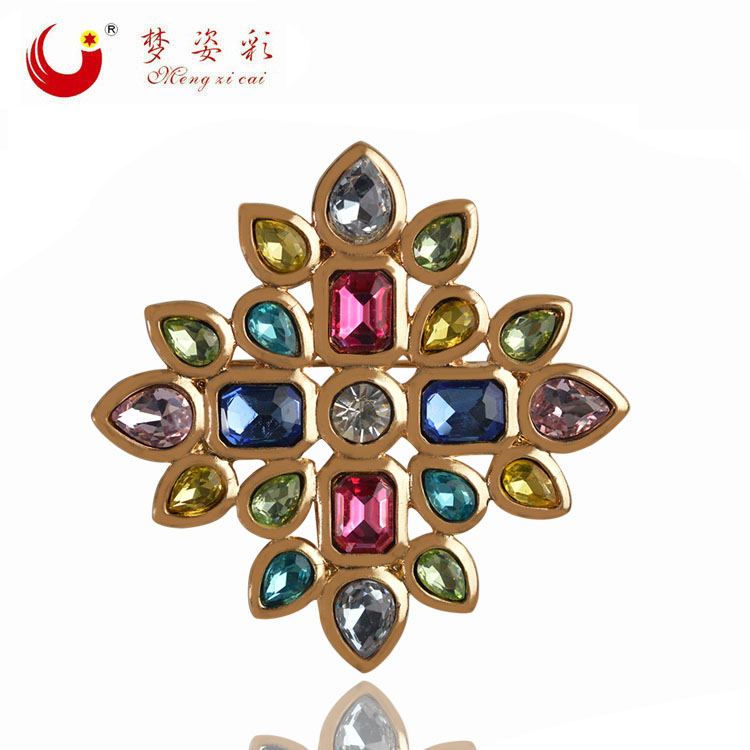 Korean jewelry fashion garment accessories Diamond Brooch alloy retro Unisex
