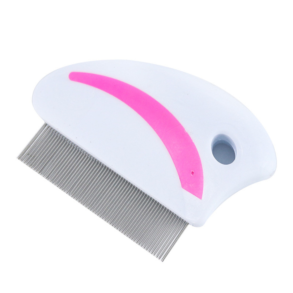 Pet Comb Dog Grooming Brush Plastic Hardcover Stainless-Steel Needle Pet Flea Comb Lice Removal Pet Comb Cleaning Supplies