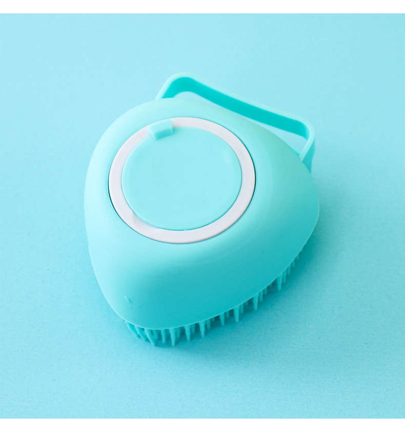 Baby Pet Shower Tool Massage Brush Safe Baby Soft Fur Shampoo Brush Bath Household Silicone Bath Brush