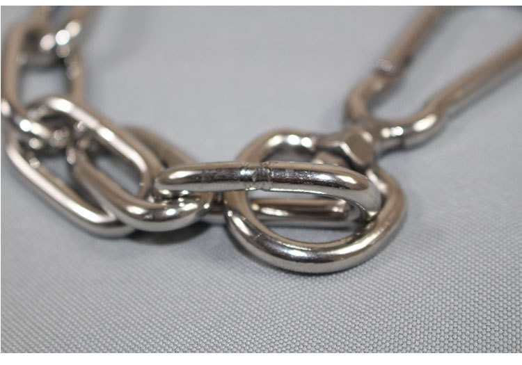 Stainless Steel Metal Dog Chain Pet Hand Holding Rope Dog Training Stainless Steel Chain Pet Chain Processing Customization