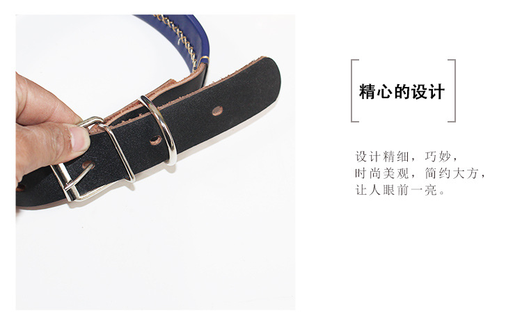 Customized Pet Chain New Cowhide Dog Cover Traction Belt Dog Traction Necklet Set Dog Leash Wholesale Processing Customized Pet Chain New Cowhide Dog Cover Traction Belt Dog Traction Necklet Set Dog Leash Wholesale Processing