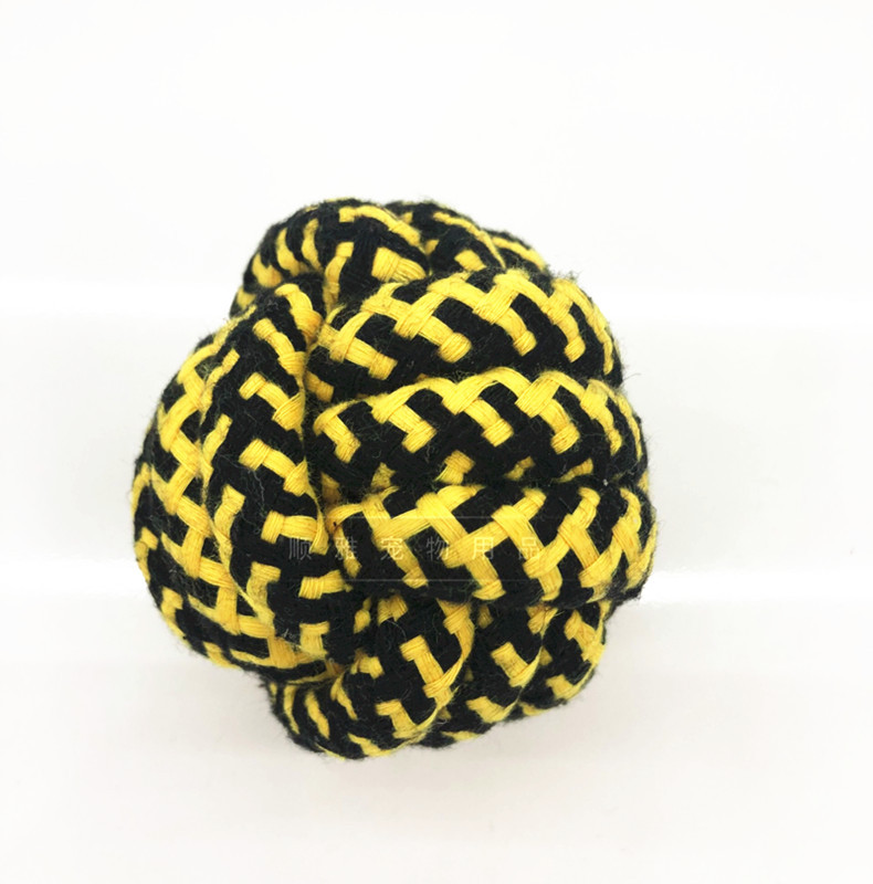 New serpentine PET Supplies cotton rope toy PET rope nibble toy ball manufacturers directly costume