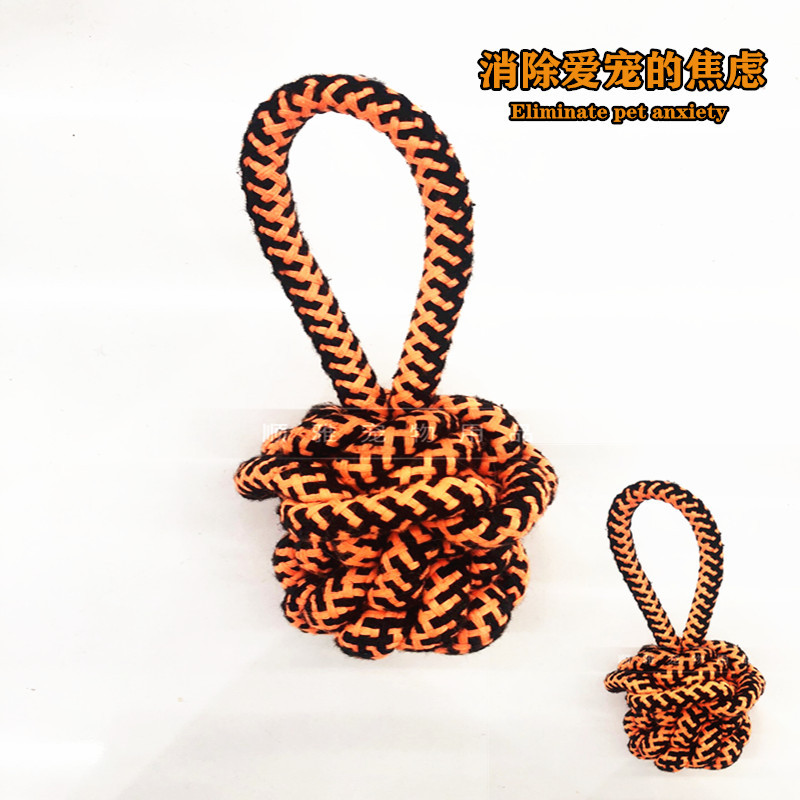 New serpentine PET supplies cotton rope toy PET rope manufacturers directly dress