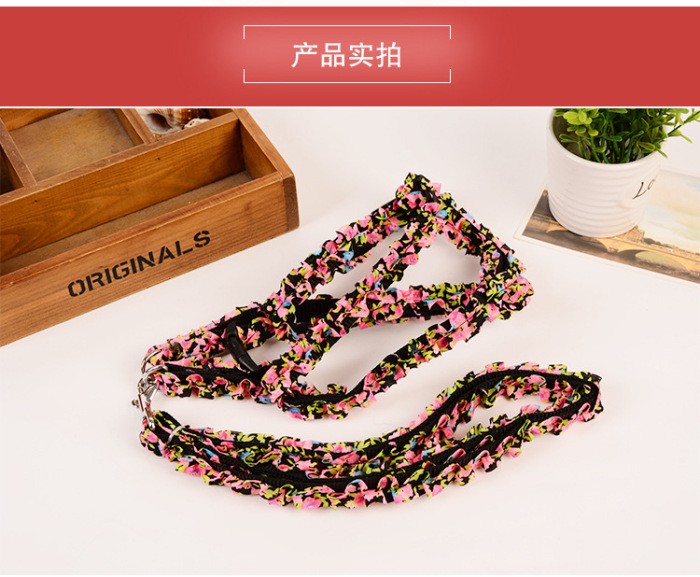 Manufacturer wholesaling pet rope satin cute small and small dogs pulling rope teddy bomei dog suit chest strap. Manufacturer wholesaling pet rope satin cute small and small dogs pulling rope teddy bomei dog suit chest strap.