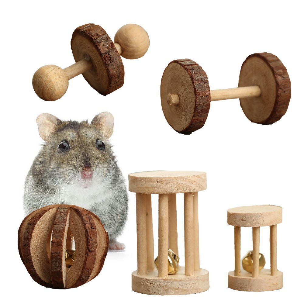 Amazon Hot Sale Popular Pet Toy Hamster Rabbit Guinea Pig Parrot Playing Molar Supplies Combination Set