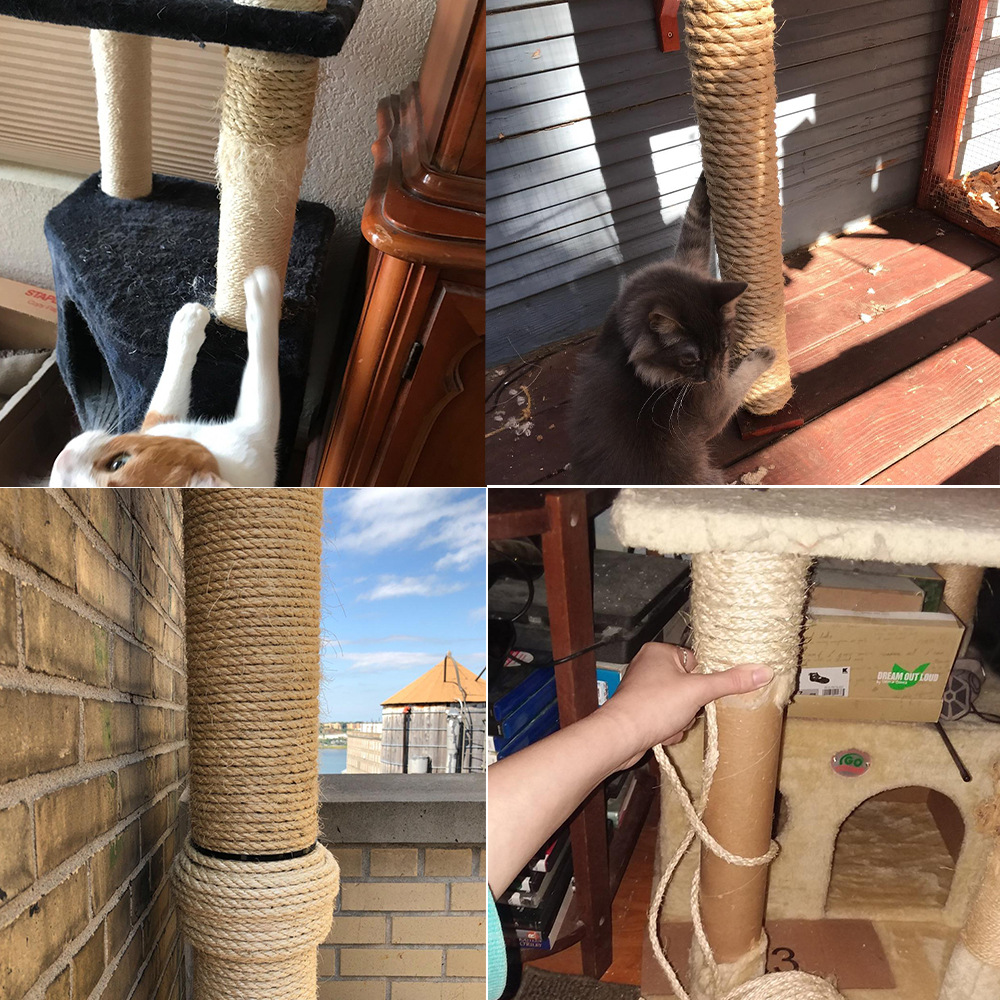 Arrival Pet Hemp Rope Cat Scratch Board Sisal Hemp Rope Accessories Protection Cat Grinding Claw Toy Scratching Material