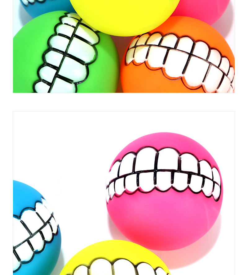 Tooth Ball Sound Dog Toy Vinyl Pet Toy Bite-Resistant Pet Toy Ball Spot Goods Can Be Sent On Behalf