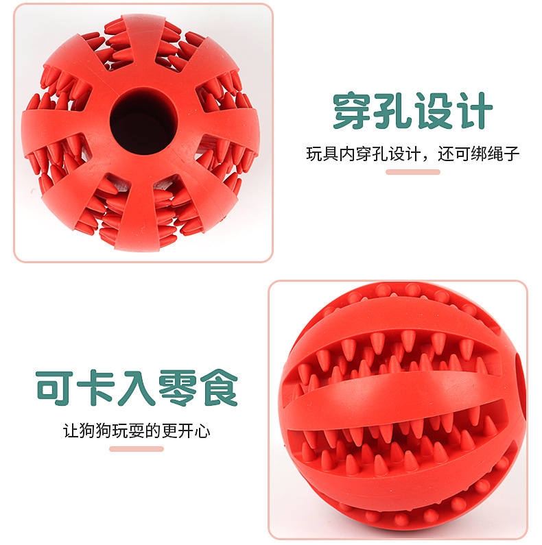 Amazon Hot Pet Toy Molar TPR Watermelon Ball Dog Toy Tooth Cleaning Food Dropping Ball Bite Ball Wholesale