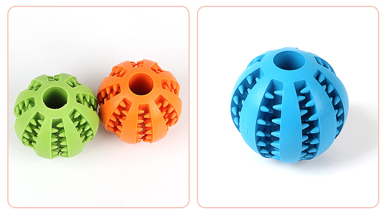 Amazon Hot Pet Toy Molar TPR Watermelon Ball Dog Toy Tooth Cleaning Food Dropping Ball Bite Ball Wholesale