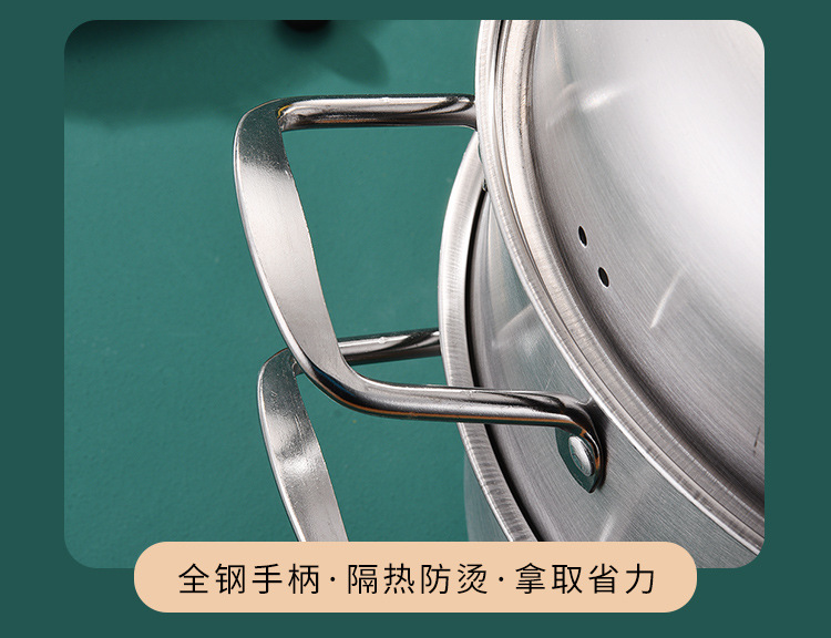304 Stainless Steel Steamer Double Grate Extra Thick Three-Layer Steamer with Steamer Business Supermarket High-End Promotional Gifts Gifts 304 Stainless Steel Steamer Double Grate Extra Thick Three-Layer Steamer with Steamer Business Supermarket High-End Promotional Gifts Gifts