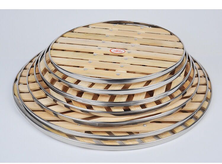 Domestic stainless steel wrapped bamboo steamed sheet steamed tray steamed steamer steamed steamed buns pad wok separated layer steamed grate Domestic stainless steel wrapped bamboo steamed sheet steamed tray steamed steamer steamed steamed buns pad wok separated layer steamed grate