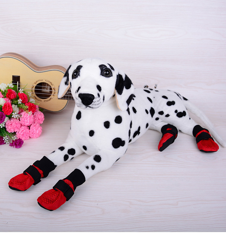 Rambo manufacturer direct sale dog shoe golden hair husky waterproof walking pet shoes qiu dong warm dog shoes.