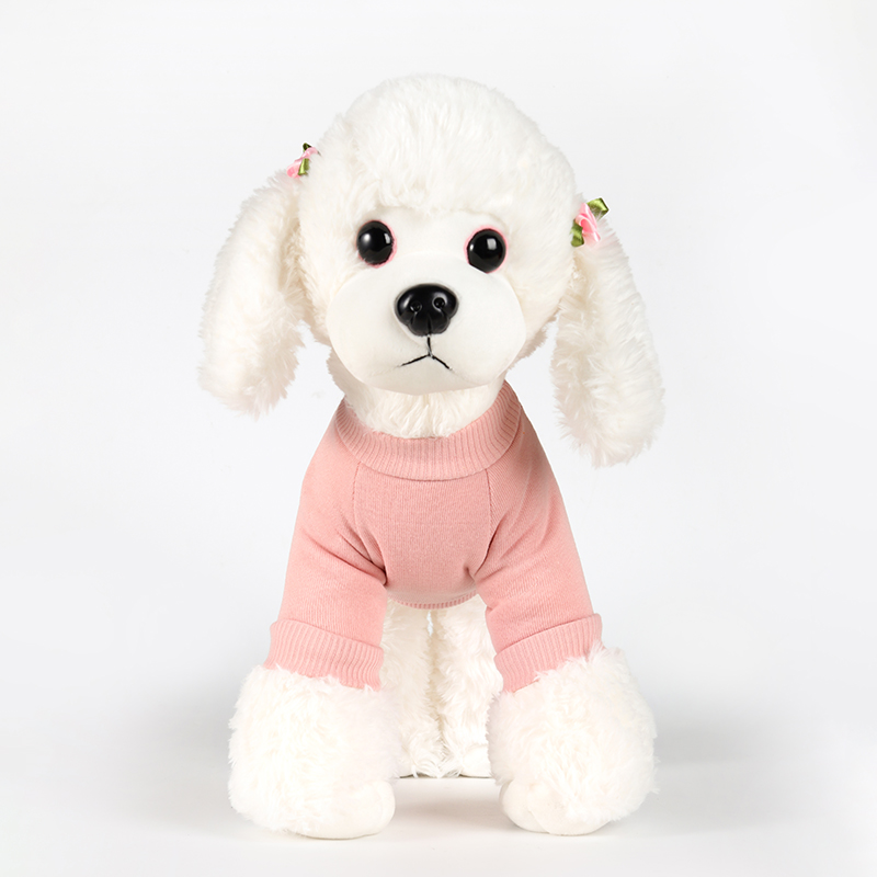 Pet Clothes Dog Autumn and Winter Cartoon Dog Pattern Sweater Polyester Teddy New Pet Clothes Small Pet Supplies